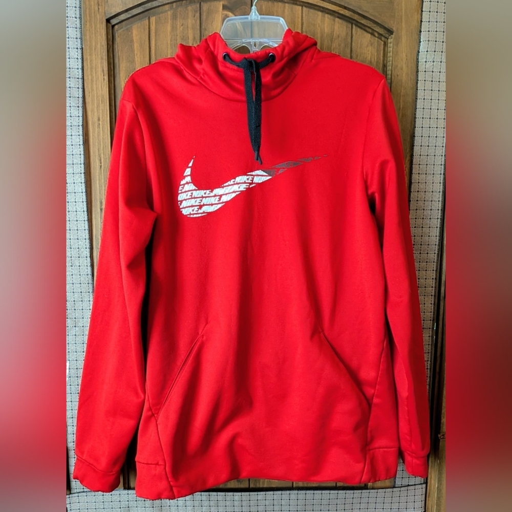 Nike Red Therma Fleece Dri-Fit Hoodie- Med